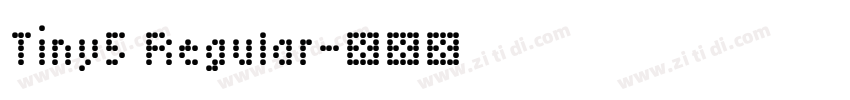 Tiny5 Regular字体转换
